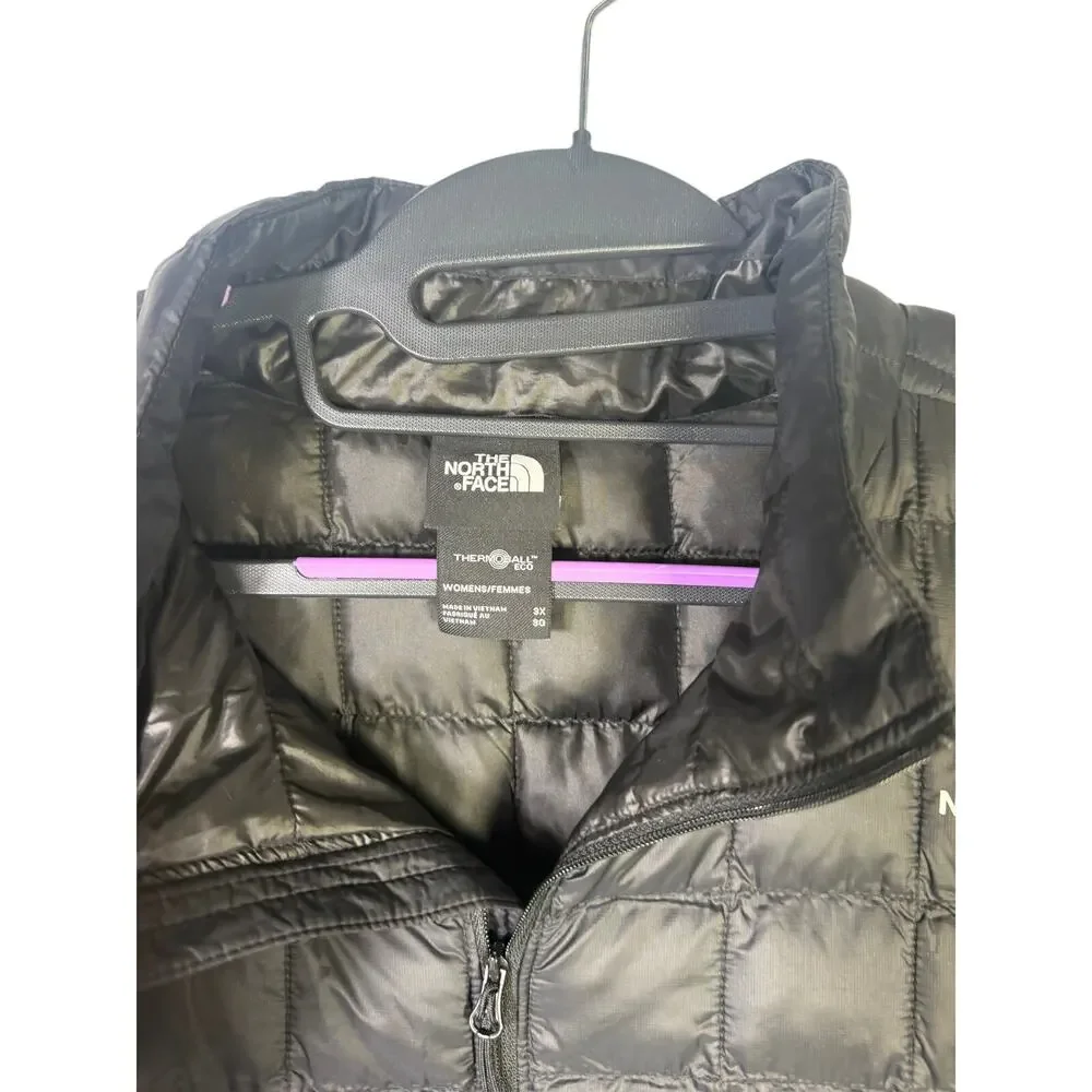The North Face Women’s Plus ThermoBall Eco Jacket Black Size 3X Tall NWT